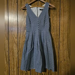 ALEX & ALEX Striped Fit & Flare Dress - Size 0
